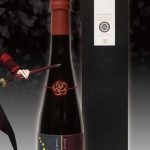 水引梅結びを日本酒の瓶飾りに利用