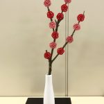 ゴム無しの水引梅結びをディスプレーに活用