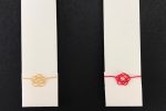 水引紐1本で作る椿結びを箸袋の飾りに｜おもてなし用包装資材