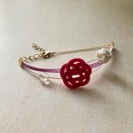 水引梅結びのブレスレット