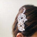 水引椿結びヘア飾り