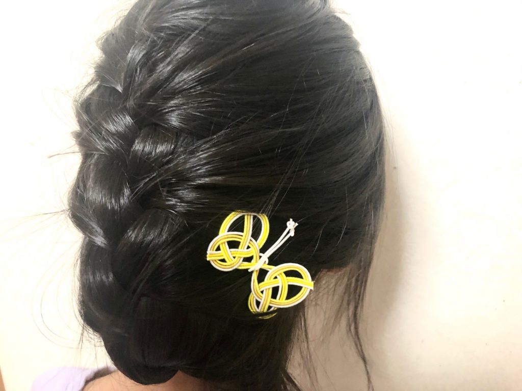 水引蝶々の髪飾り