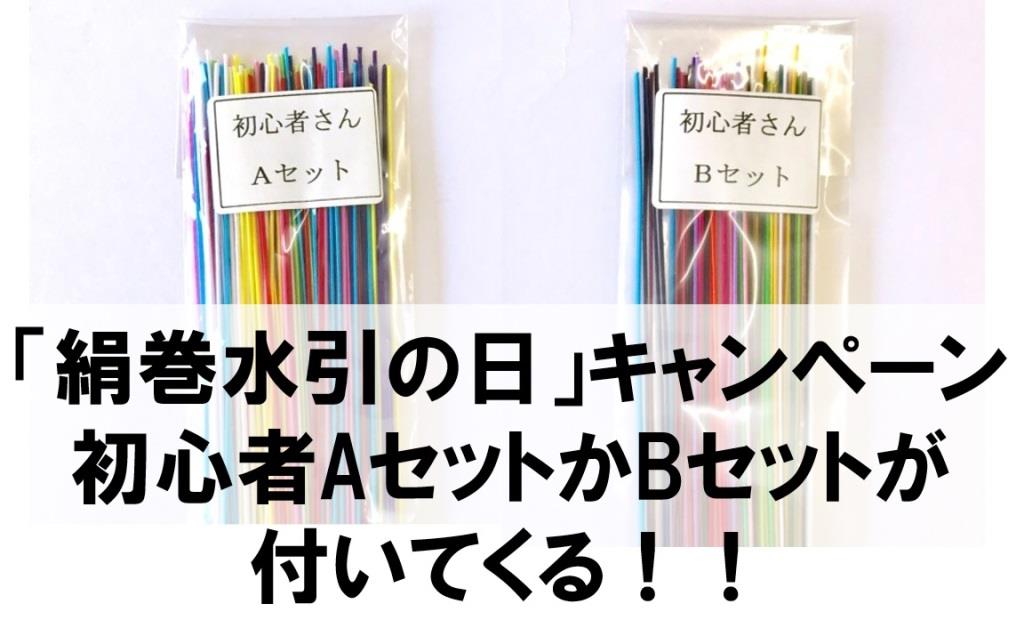 絹巻水引初心者ＡとＢセット　バナー