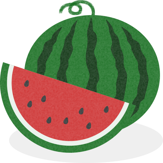 スイカのイラスト