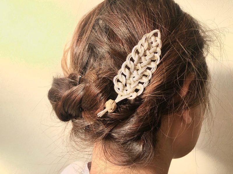 ﻿ 水引葉結びのヘアアクセサリー｜印象的なデザインでまとめ髪に最適