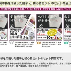水引見本帳の印刷冊子と初心者セット