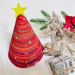 水引紐のクリスマスツリー