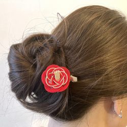 水引梅結びのヘアアクセサリー