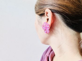 水引桜結びのピアス