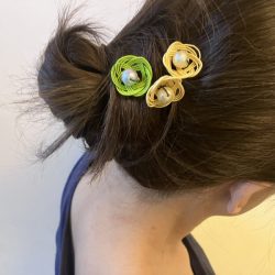 水引梅結びのヘアアクセサリー
