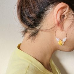 水引あわじ玉のピアス