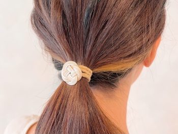 水引菜の花結びのヘアゴム 水引菜の花結びのヘアゴム
