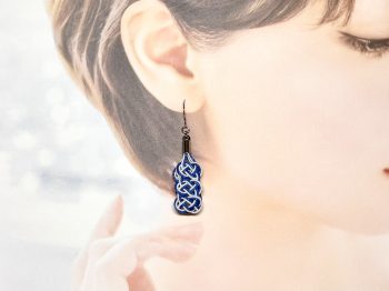 水引連続あわじ結びのピアス 水引連続あわじ結びのピアス