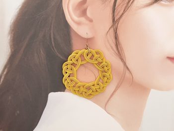 水引袈裟結びのピアス 水引袈裟結びのピアス