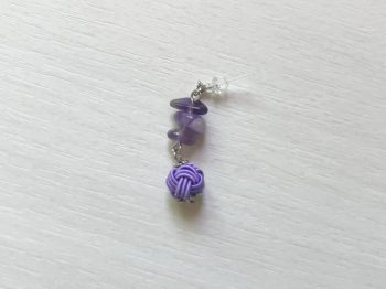 水引玉結びのピアス 水引玉結びのピアス