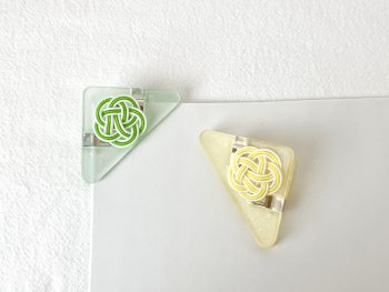 水引梅結びのカラフルクリップ 水引梅結びのカラフルクリップ