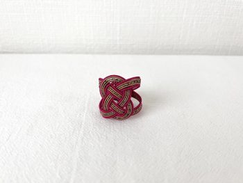 水引あわじ結びのスカーフリング