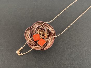水引梅結びのアクセサリートレー 水引梅結びのアクセサリートレー