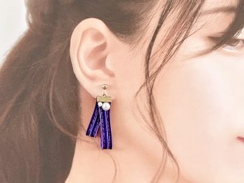 水引バンドのイヤリング 水引バンドのイヤリング