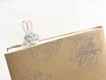 水引あわじ結びのうさぎクリップ 水引あわじ結びのうさぎクリップ