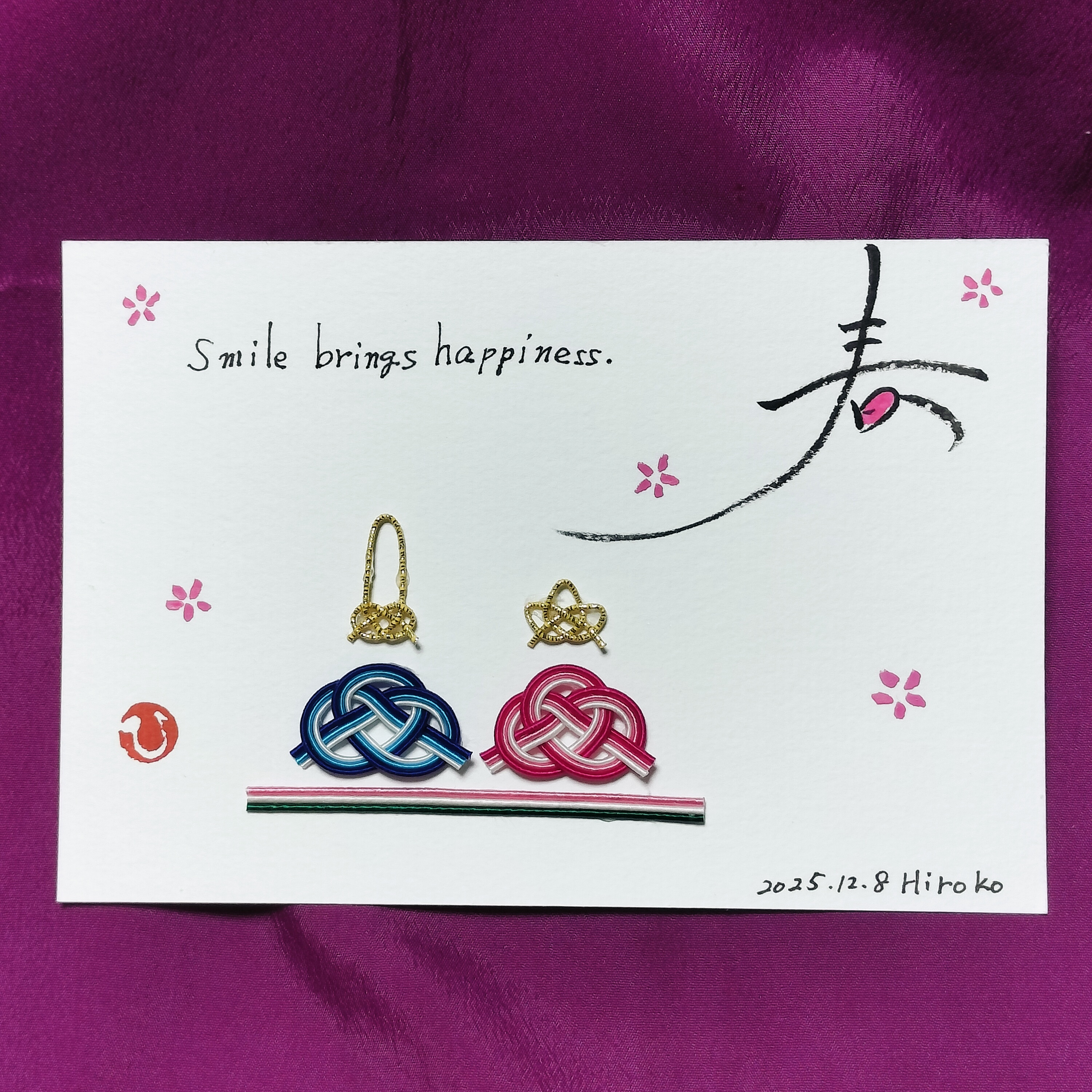 お雛様と筆文字他ポチ袋